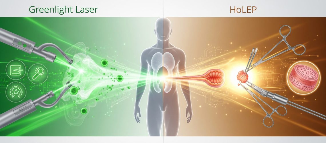 Laser Greenlight vs. HoLEP_ Comparação de Eficácia e Segurança no Tratamento da Hiperplasia Prostática Benigna